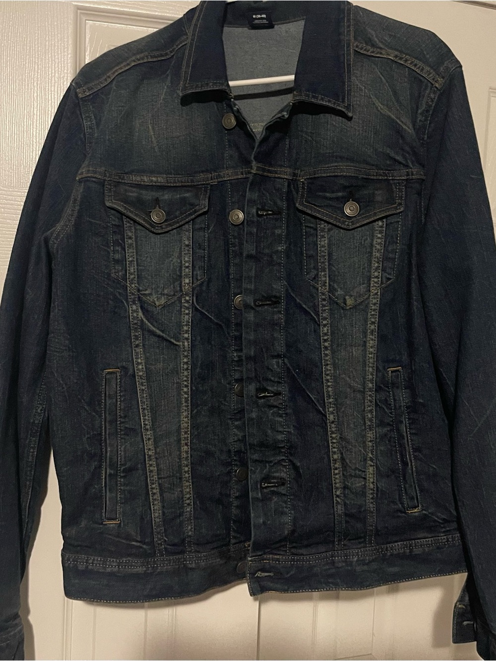 Men's Dark Blue Denim Jacket - MED (38-40)